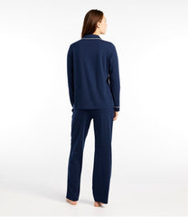 L.L.Bean Sale | Women's Super-Soft Shrink-Free Pajama Set, Button-Front