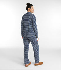 L.L.Bean For Sale | Women's Super-Soft Shrink-Free Button Front Pajama Set, Stripe