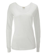 L.L.Bean | Women's Silk Pointelle, Long-Sleeve Scoopneck