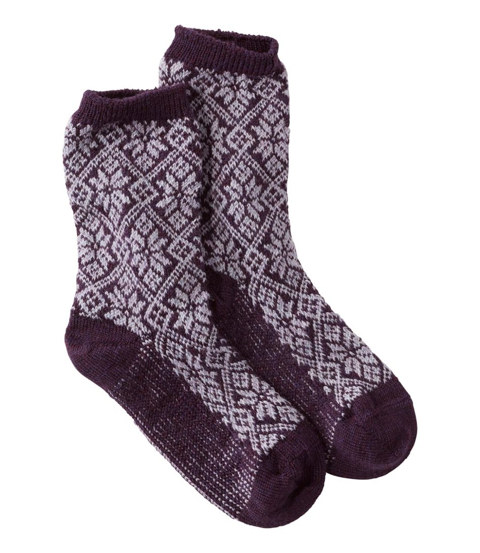 L.L.Bean For Sale | Adults' Smartwool Everyday Traditional Snowflake Crew Socks
