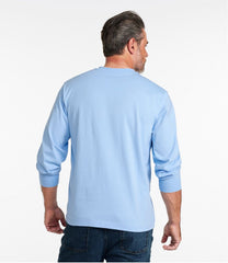 L.L.Bean Sale | Men's Carefree Unshrinkable Tee, Traditional Fit, Long-Sleeve Henley