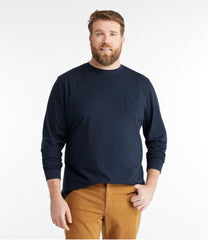 L.L.Bean For Sale | Men's Carefree Unshrinkable Tee with Pocket, Traditional Fit, Long-Sleeve