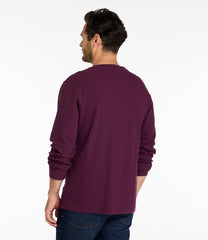 L.L.Bean Online | Men's Unshrinkable Mini-Waffle Henley, Long-Sleeve Traditional Fit