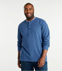 L.L.Bean Online | Men's Unshrinkable Mini-Waffle Henley, Long-Sleeve Traditional Fit