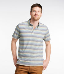 L.L.Bean Sale | Men's Comfort Stretch Performance® Pima Polo, Short-Sleeve, Stripe
