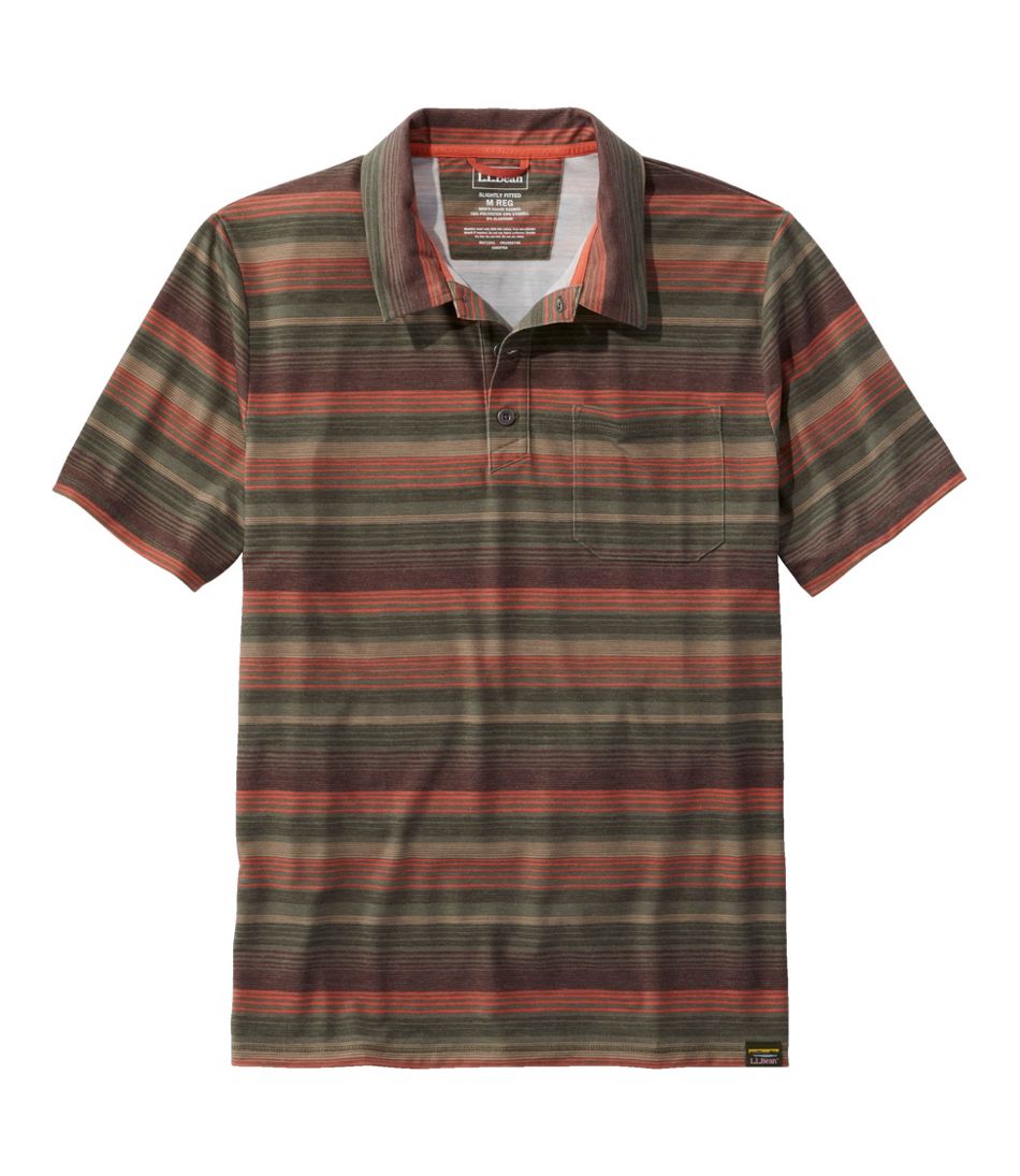 L.L.Bean On Sale | Men's Everyday SunSmart® Polo 2.0, Short-Sleeve Stripe