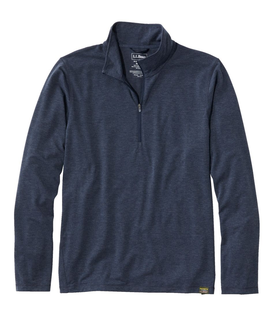L.L.Bean Sale | Men's Everyday SunSmart® Tee, Long-Sleeve Quarter-Zip