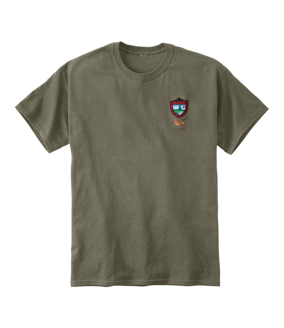 L.L.Bean Sale | Men's Maine Inland Fisheries and Wildlife Tee, White-Tailed Deer