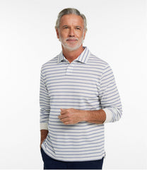 L.L.Bean Sale | Men's Comfort Stretch Performance® Polo, Long-Sleeve, Stripe