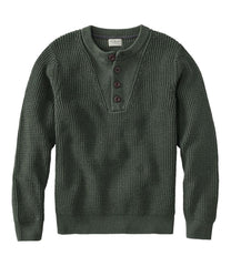 L.L.Bean Online | Men's Organic Cotton Waffle Sweater, Henley