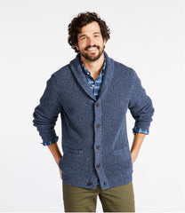 L.L.Bean US | Men's Organic Cotton Waffle Sweater, Cardigan