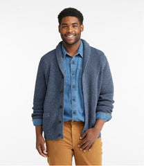 L.L.Bean US | Men's Organic Cotton Waffle Sweater, Cardigan