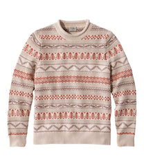 L.L.Bean For Sale | Men's Organic Cotton Waffle Sweater, Crewneck, Fair Isle
