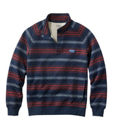 L.L.Bean On Sale | Men's Quilted Sweatshirt, Mockneck, Stripe