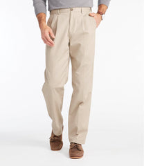 L.L.Bean | Men's Wrinkle-Free Double L® Chinos, Natural Fit, Hidden Comfort, Pleated