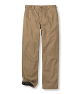 L.L.Bean Outlet | Men's Double L® Chinos, Natural Fit, Plain Front, Flannel-Lined