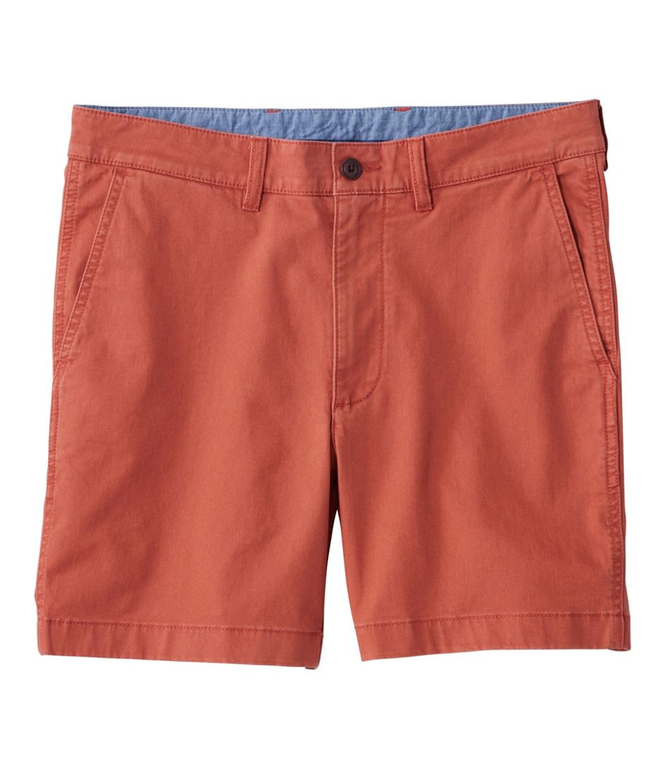 L.L.Bean Sale | Men's Lakewashed® Stretch Khaki Shorts, 6"