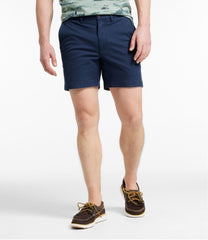 L.L.Bean Sale | Men's Lakewashed® Stretch Khaki Shorts, 6"