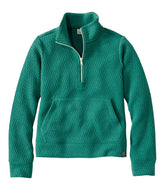 L.L.Bean Online | Kids' Ridgeknit Pullover, Glow-in-the-Dark Quarter-Zip