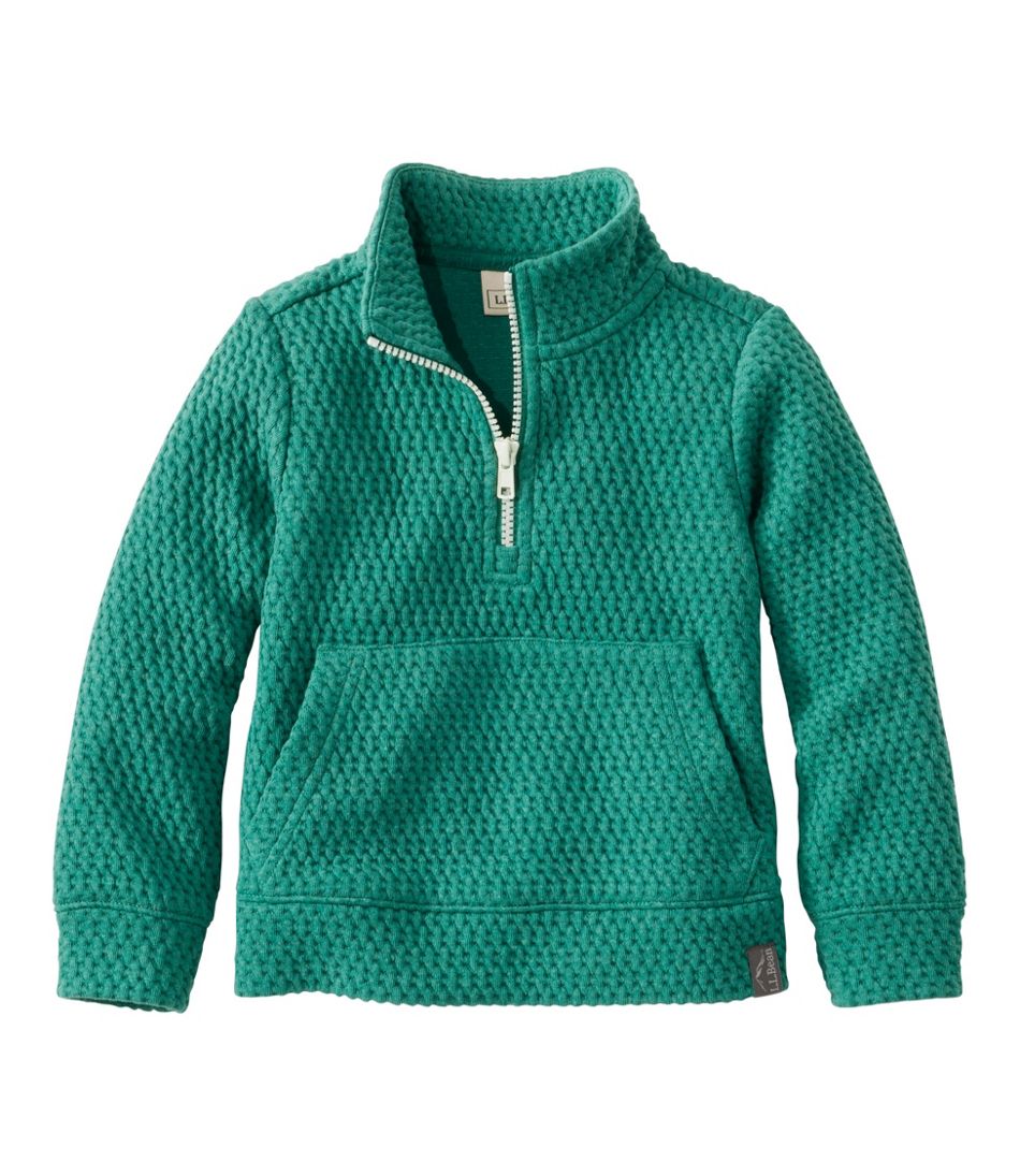 L.L.Bean Outlet | Toddlers' Ridgeknit Pullover, Glow-in-the-Dark Quarter-Zip