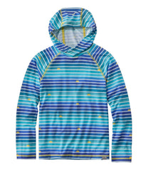 L.L.Bean New | Kids' Everyday SunSmart® Hooded Tee, Long-Sleeve Stripe