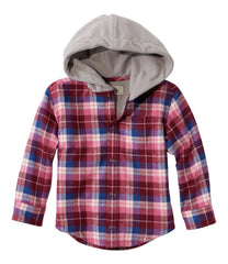 L.L.Bean | Toddlers' Fleece-Lined Flannel Shirt, Hooded