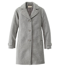 L.L.Bean New | Women's Classic Lambswool Polo Coat, Three-Quarter Length
