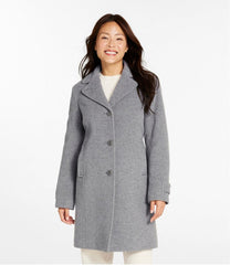 L.L.Bean New | Women's Classic Lambswool Polo Coat, Three-Quarter Length