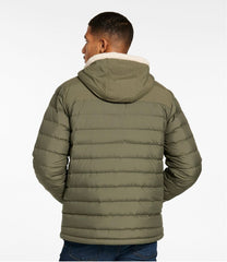 L.L.Bean Sale | Men's Mountain Classic Down Hooded Jacket, Sherpa-Lined
