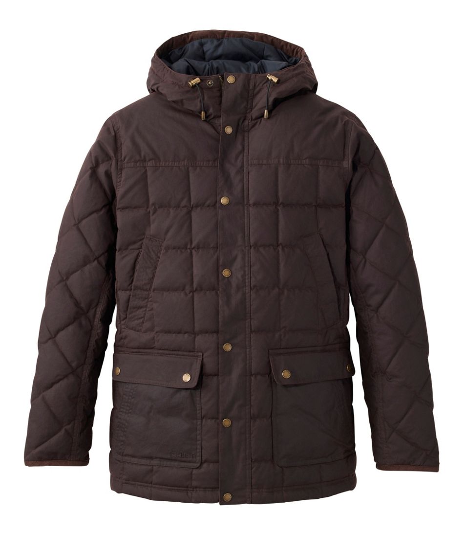 L.L.Bean Outlet | Men's Upcountry Waxed Down Hooded Jacket