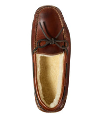 L.L.Bean For Sale | Men's Leather Double-Sole Slippers, Shearling-Lined