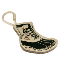 L.L.Bean US | Natural Leather and Wool Bean Boot Tug Dog Toy