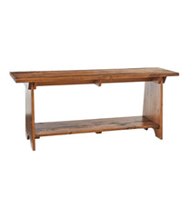 L.L.Bean Discount | Rustic Wooden Mudroom Bench, Large