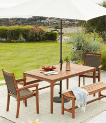 L.L.Bean Sale | Wicker Eucalyptus Dining Chair