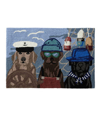 L.L.Bean Online | Indoor/Outdoor Vacationland Rug, Seaside Dogs
