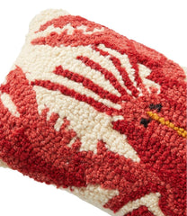 L.L.Bean US | Wool Hooked Throw Pillow, Lobster, 8" x 12"