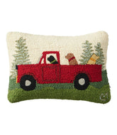 L.L.Bean For Sale | Wool Hooked Throw Pillow, Dog Trio, 14" x 20"