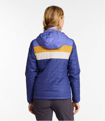 L.L.Bean New | Women's Mountain Classic Puffer Hooded Jacket, Colorblock