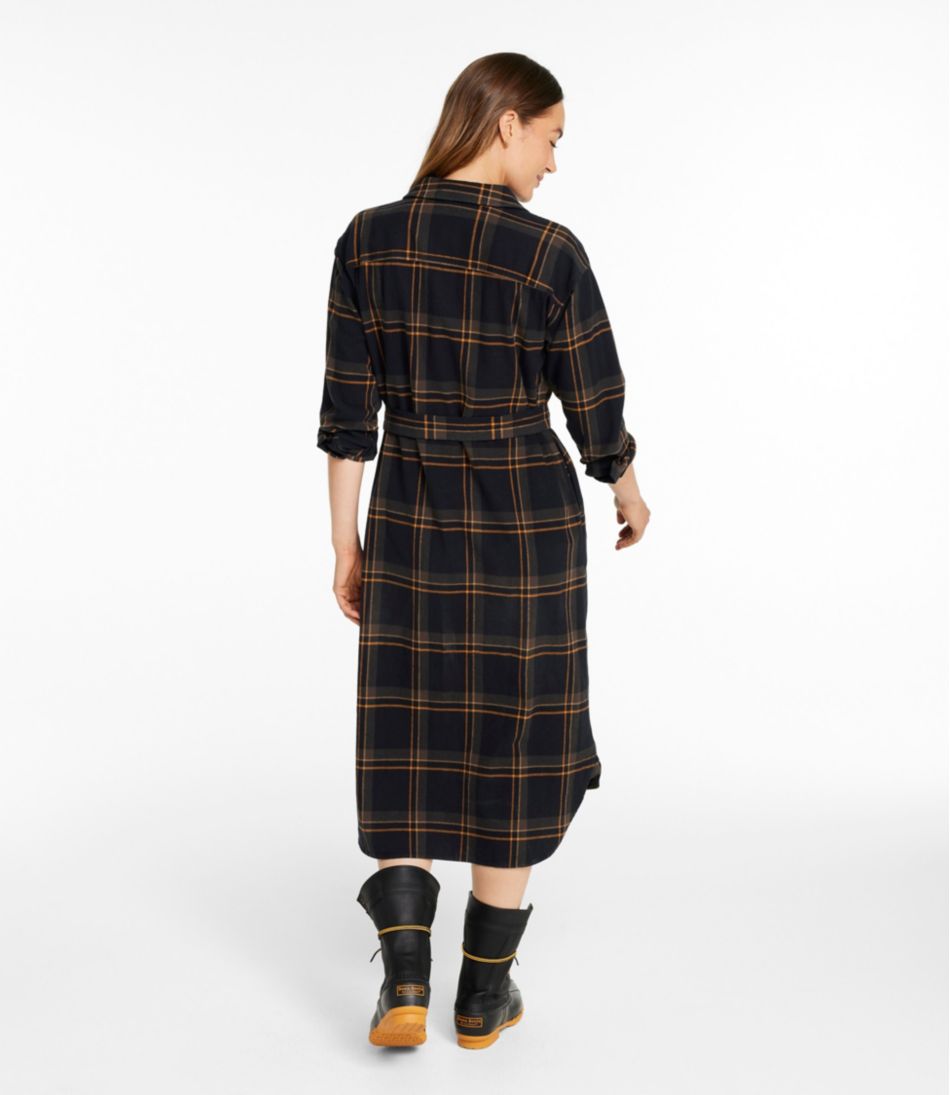 L.L.Bean On Sale | Women's Signature Camp Flannel Midi Dress
