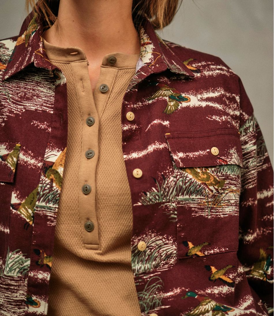 L.L.Bean Discount | Women's Signature Premium Thermal Tops, Long-Sleeve Henley Shirt