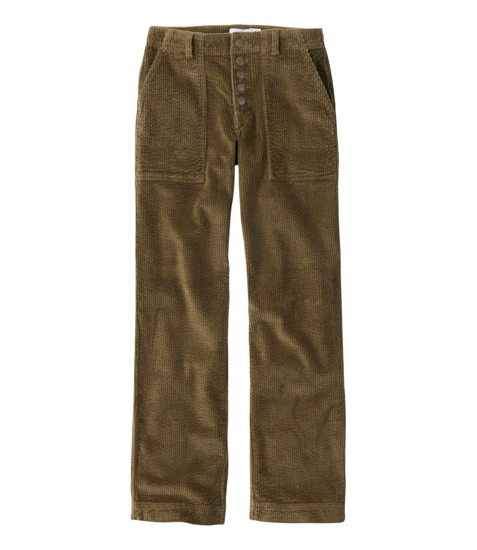 L.L.Bean Sale | Women's Signature Utility Corduroy Pants, Mid-Rise Straight-Leg