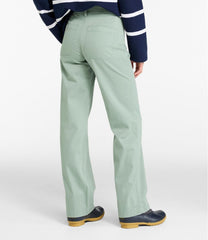 L.L.Bean Discount | Women's Comfort Stretch Patch Pocket Pants, Mid-Rise Wide Straight-Leg Chino