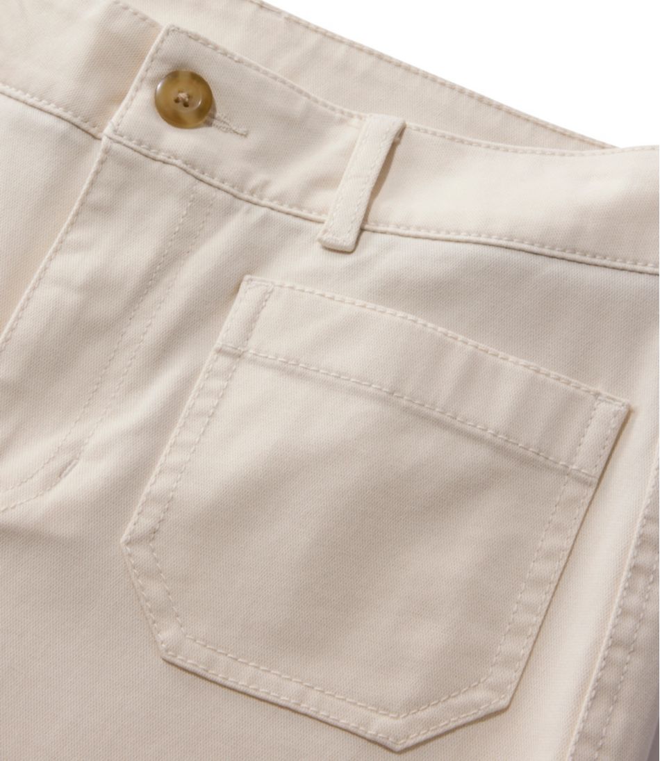 L.L.Bean Discount | Women's Comfort Stretch Patch Pocket Pants, Mid-Rise Wide Straight-Leg Chino