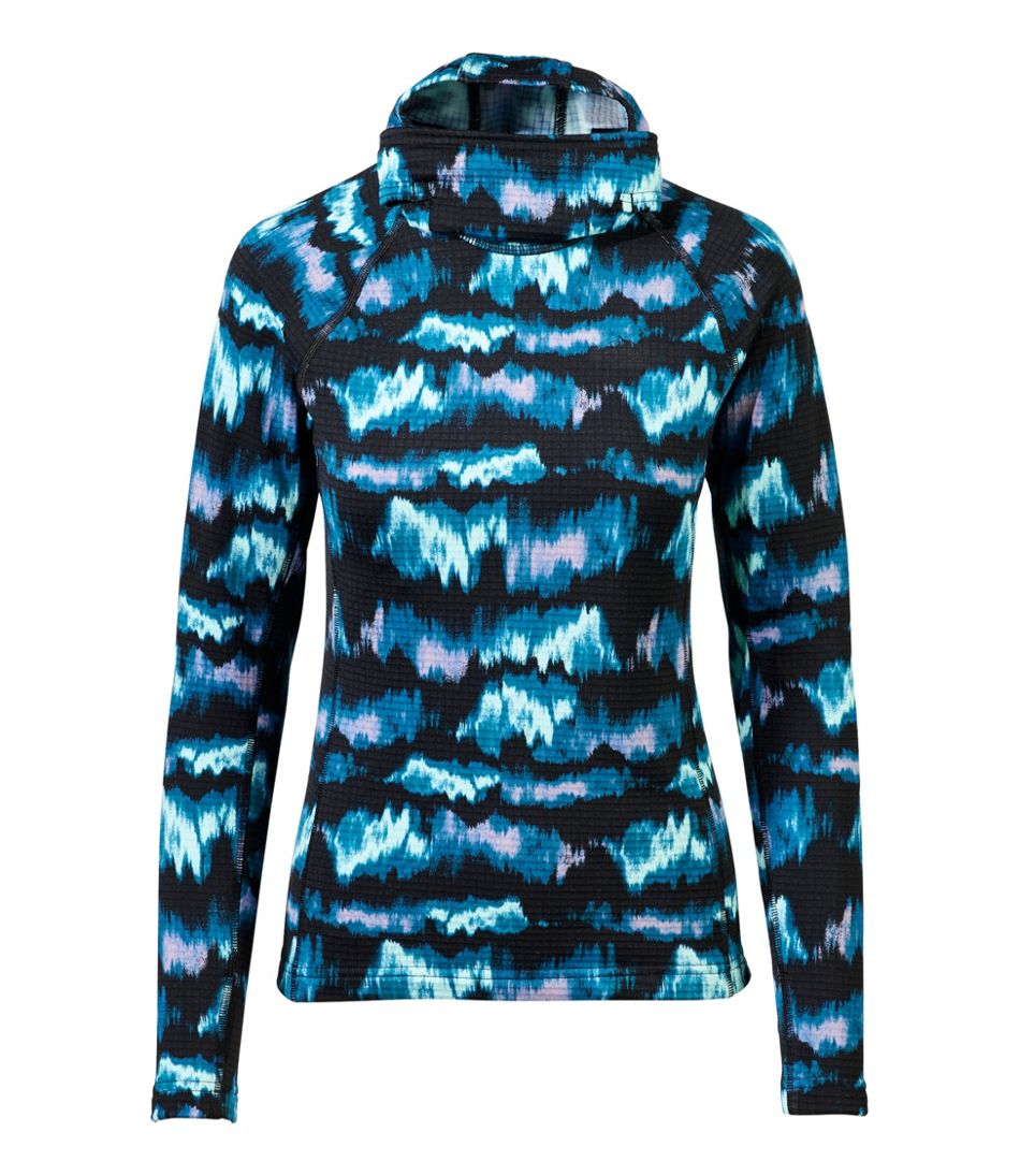 L.L.Bean New | Women's Heavyweight Base Layer Hoodie Printed