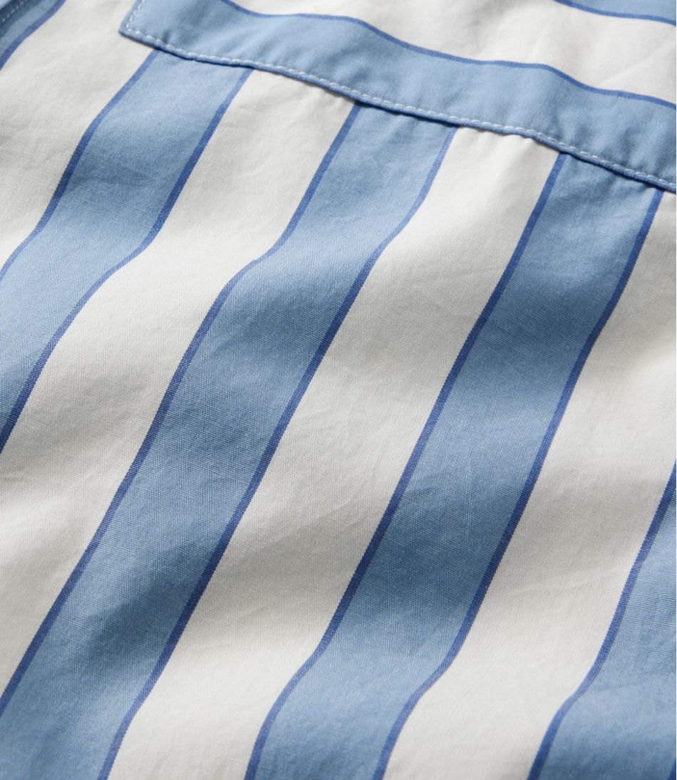L.L.Bean For Sale | Women's Signature Premium Essential Poplin Shirt, Long-Sleeve Novelty Stripe