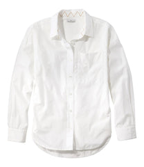 L.L.Bean On Sale | Women's Signature Premium Essential Poplin Shirt, Long-Sleeve