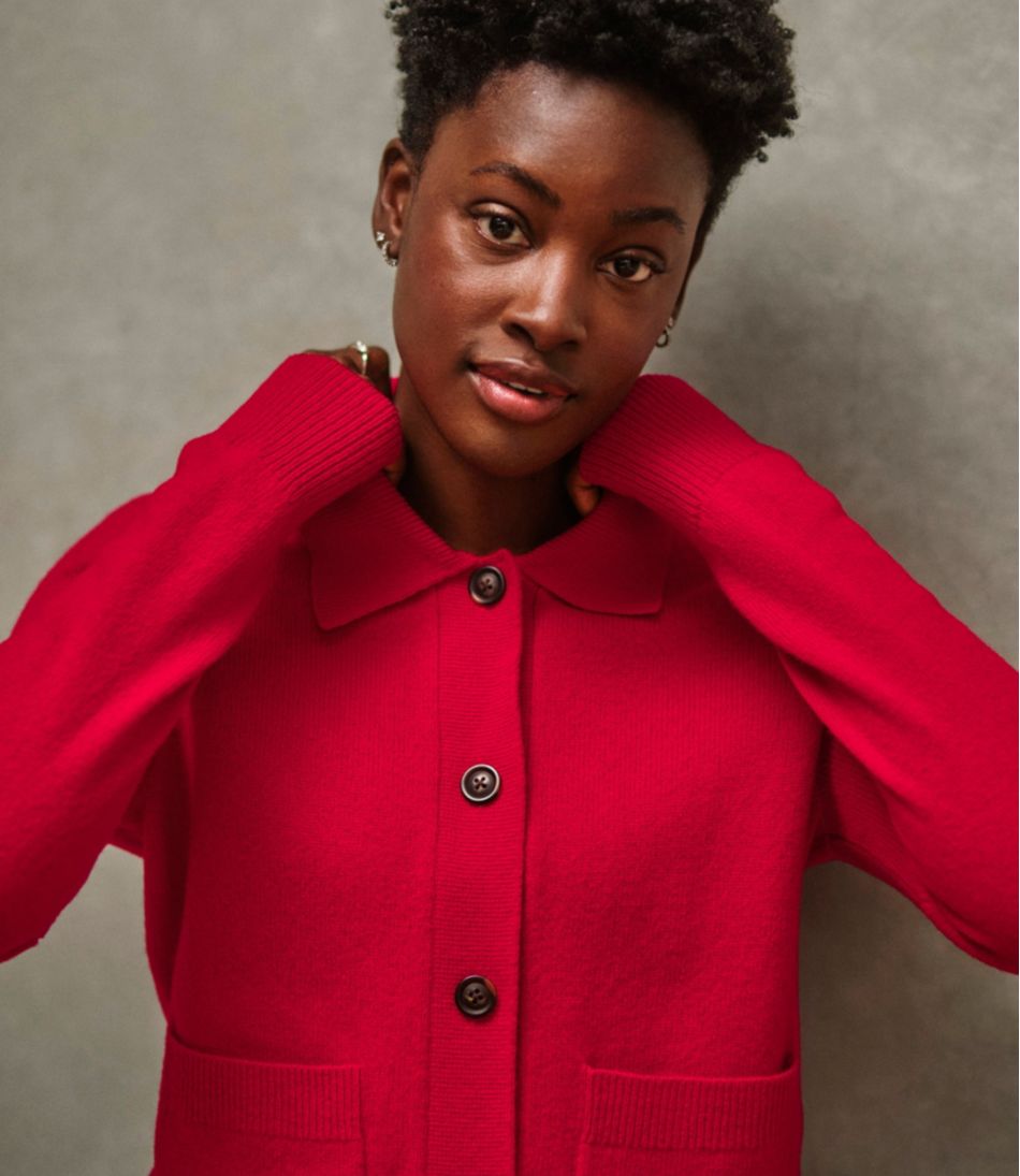 L.L.Bean Outlet | Women's Signature Camp Merino Wool Sweater, Cardigan