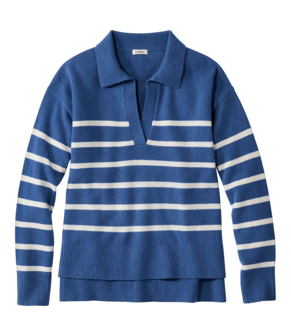 L.L.Bean Outlet | Women's Classic Cashmere Sweater, Relaxed Polo