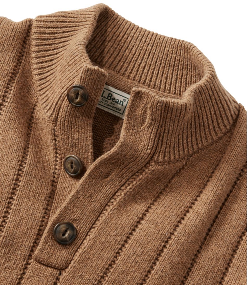 L.L.Bean Discount | Men's Riverton Wool/Cotton Sweater, Mockneck