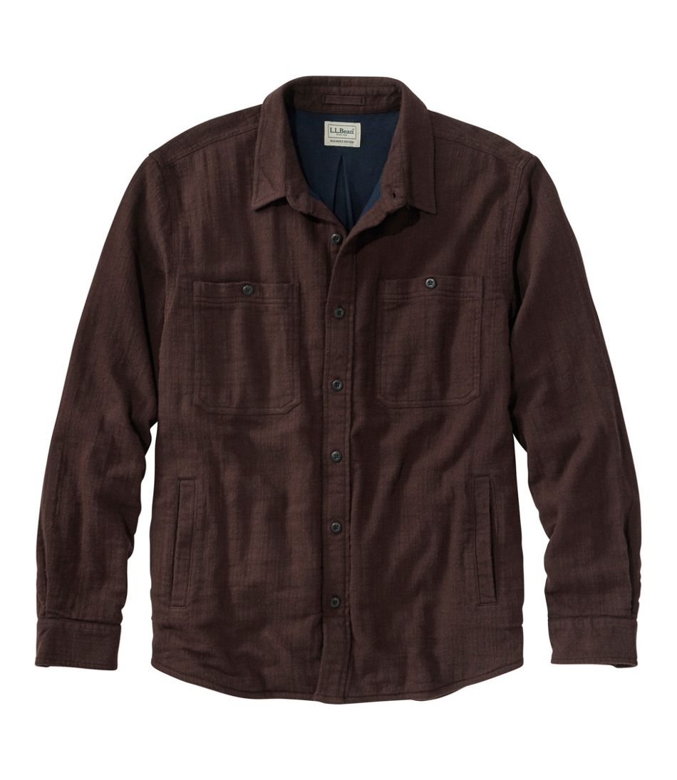 L.L.Bean Sale | Men's 1912 Field Flannel Shirt, Lined, Slightly Fitted Untucked Fit